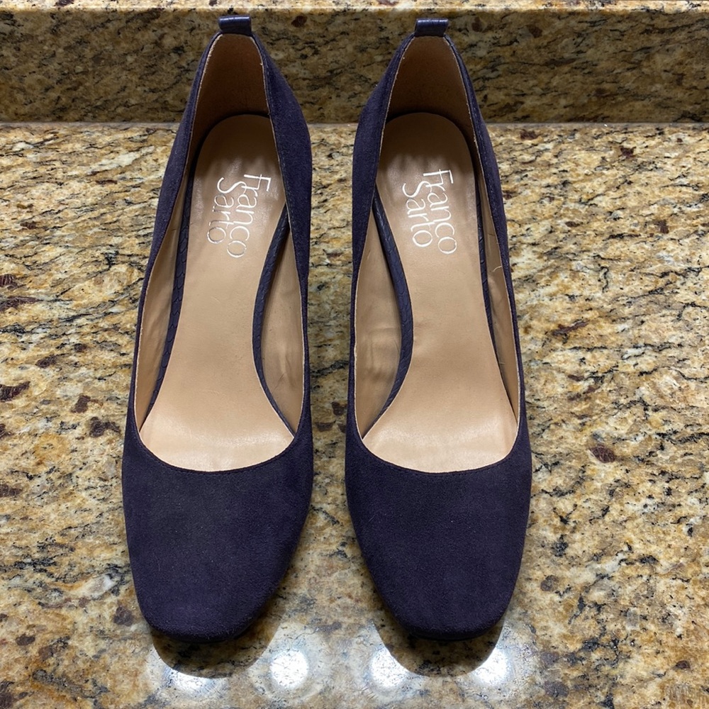 Franco Sarto, Purple, Block heel, dress shoes size 6.5